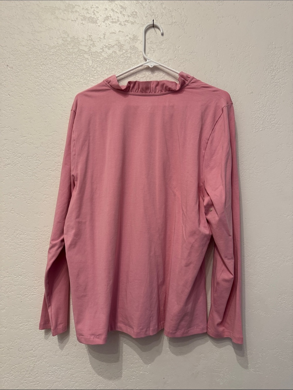 Appleseed's Pink Ruffle-Neck Long Sleeve Tee - Picture 15 of 15